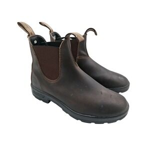 Blundstone Boots Womens AU 5.5 US 8.5 Brown Leather Chelsea Ankle Work Boots